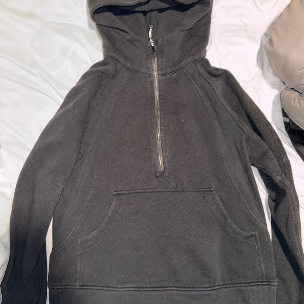 Lululemon Scuba Long Black Half-Zip Hoodie - Picture 6 of 7